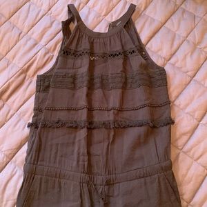 Black fringe jumpsuit